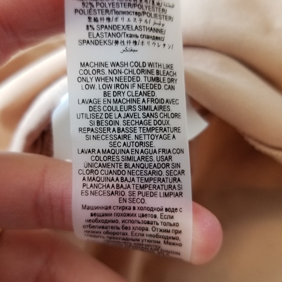 BCBGMaxAzria Light Pink Peplum Top - Picture 5 of 6